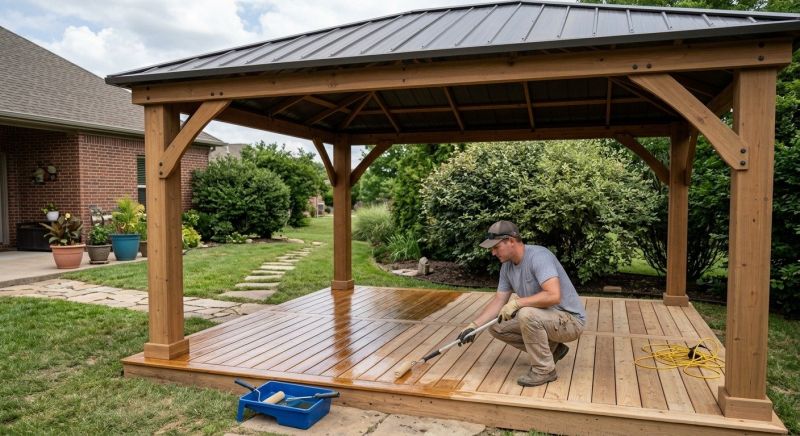 Gazebo Sealing in Kansas City, KS